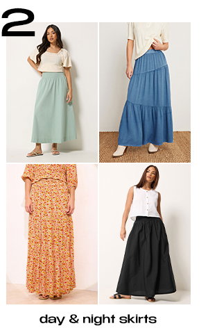 DAY TO NIGHT SKIRTS