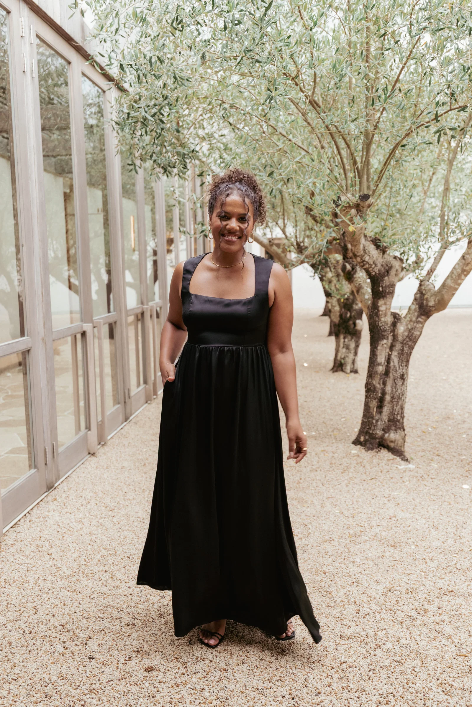 Image of Elania Maxi Dress - Black