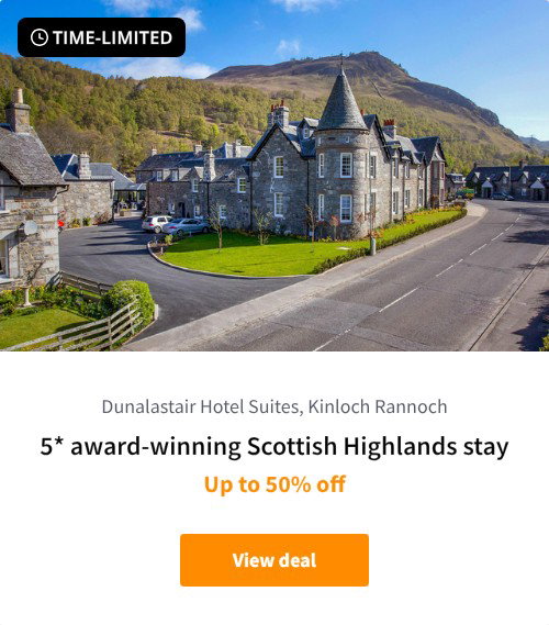 5* award-winning Scottish Highlands stay