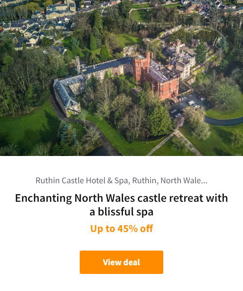 Enchanting North Wales castle retreat with a blissful spa