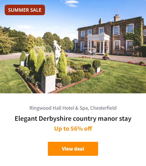 Elegant Derbyshire country manor stay