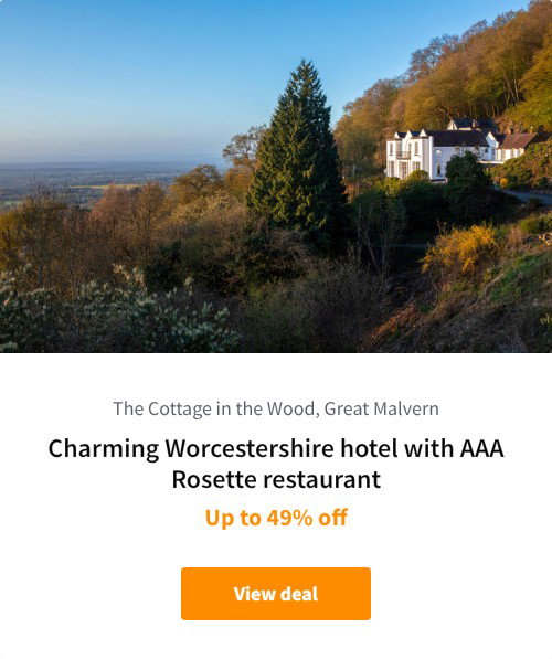 Charming Worcestershire hotel with AAA Rosette restaurant
