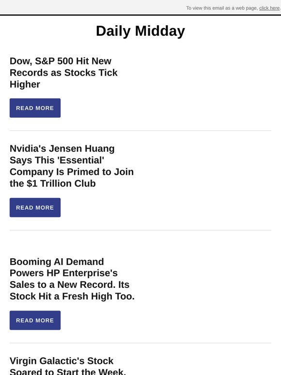 Dow, S&P 500 Hit New Records as Stocks Tick Higher