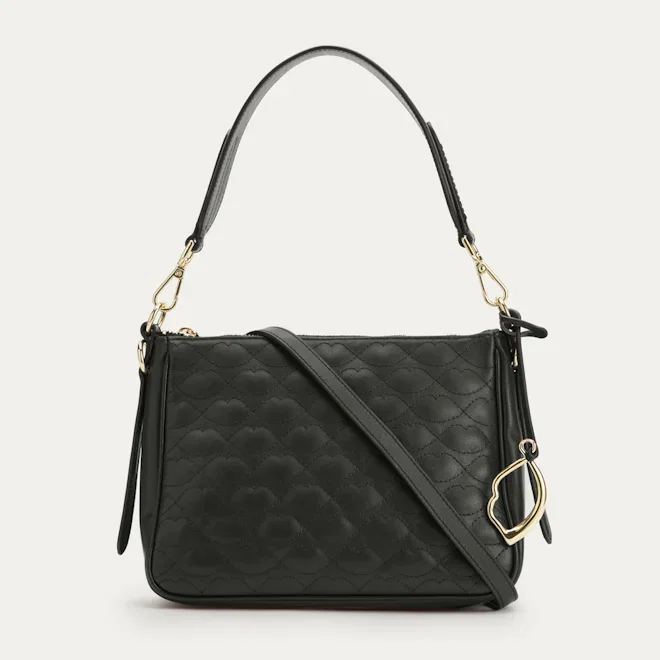 AIRFORCE BLUE QUILTED CALLIE SHOULDER BAG