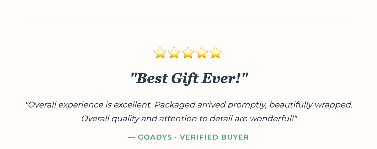 Verified customer review of the NY Bundle of Joy Set