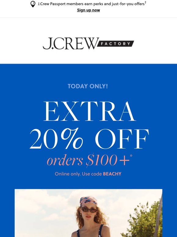 ENDING: Extra 20% off orders $100+! Click it or miss it…