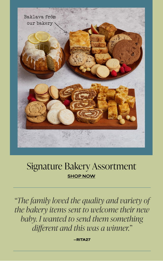 Signature Bakery Assortment - 'The family loved the quality and variety of the bakery items sent to welcome their new baby. I wanted to send them something different and this was a winner.' - Rita27 