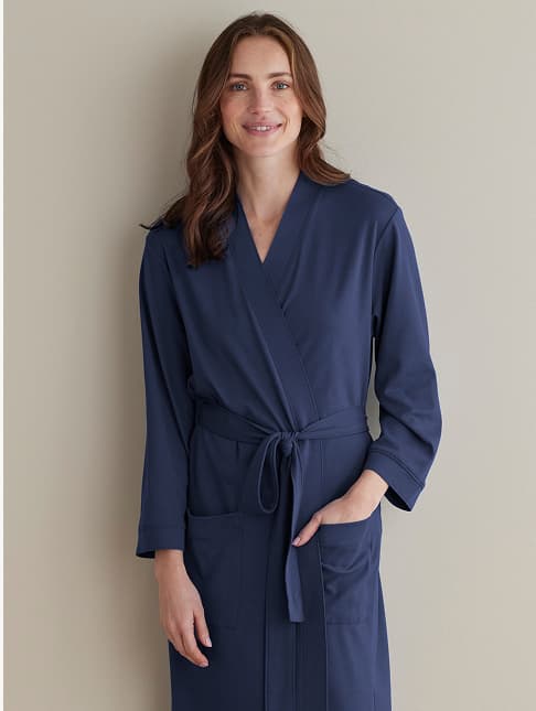 Pima Cotton Kimono Robe