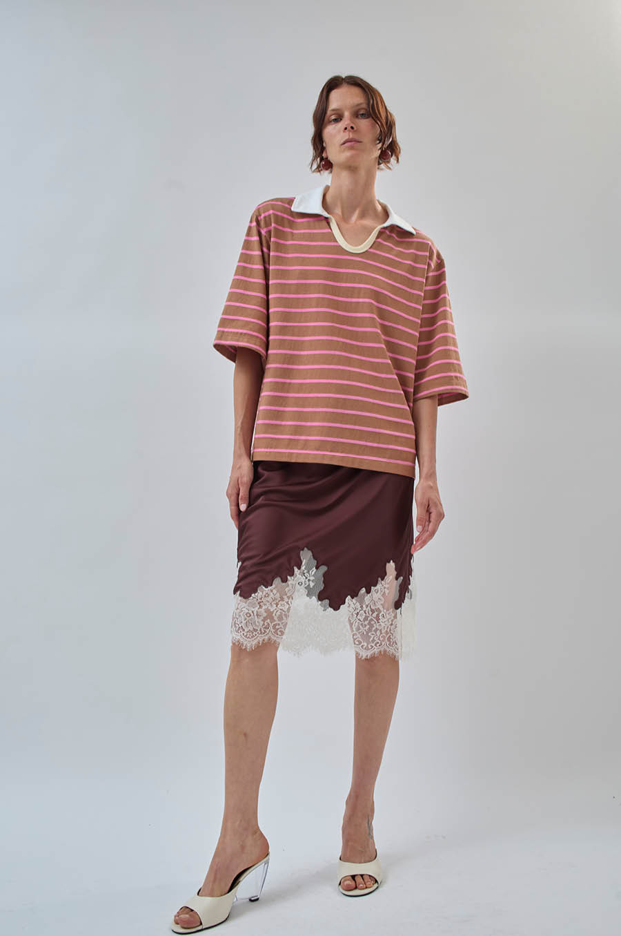No.6 Milos Top in Tan Stripe