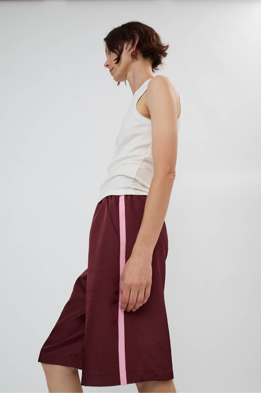 No.6 Polo Short in Garnet