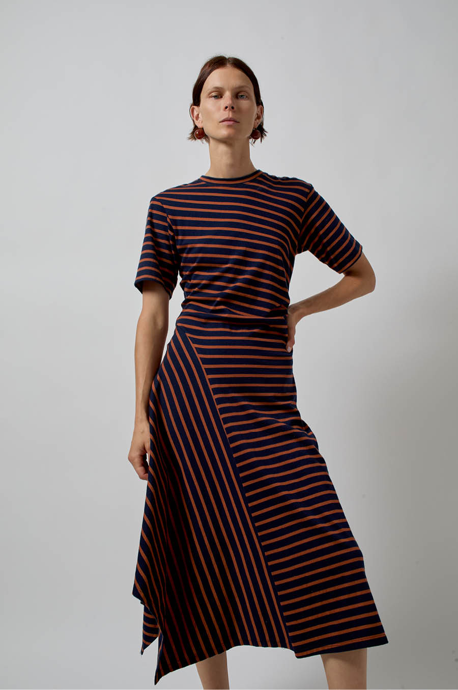 No.6 Martine Dress in Navy Stripe