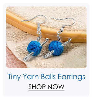 Tiny Yarn Balls Earrings