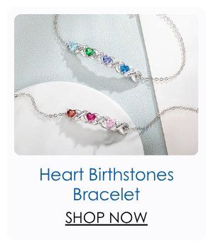 Heart Birthstones Bracelet