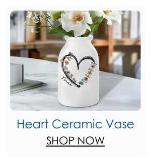 Heart Ceramic Vase