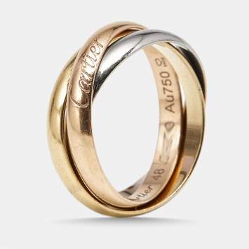 Trinity 18k Three Tone Gold Sm