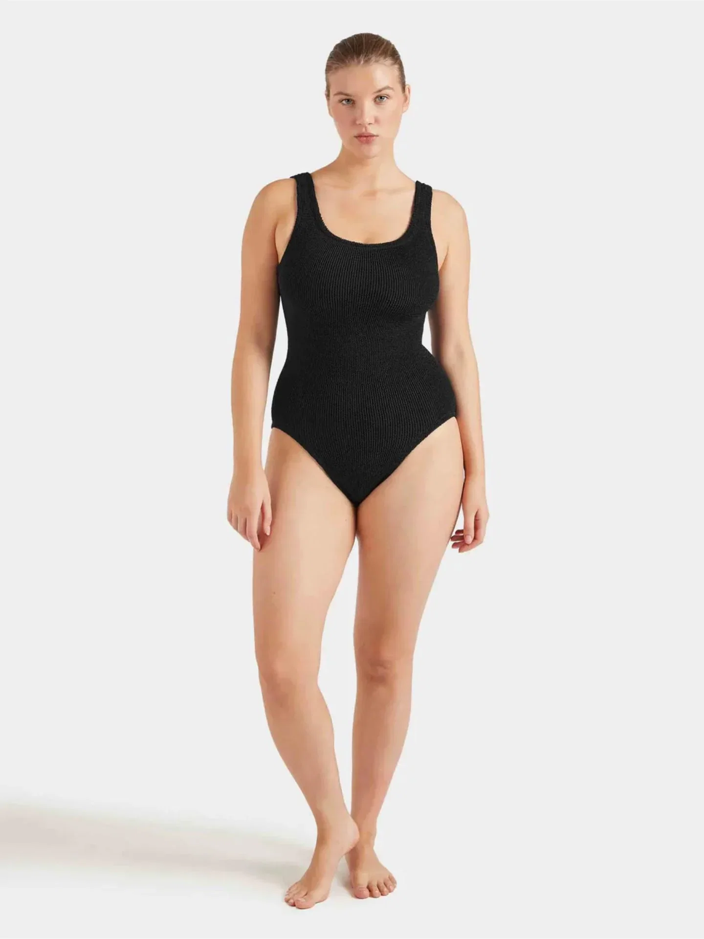 Image of Hunza G Coverage Square Neck Swim Black