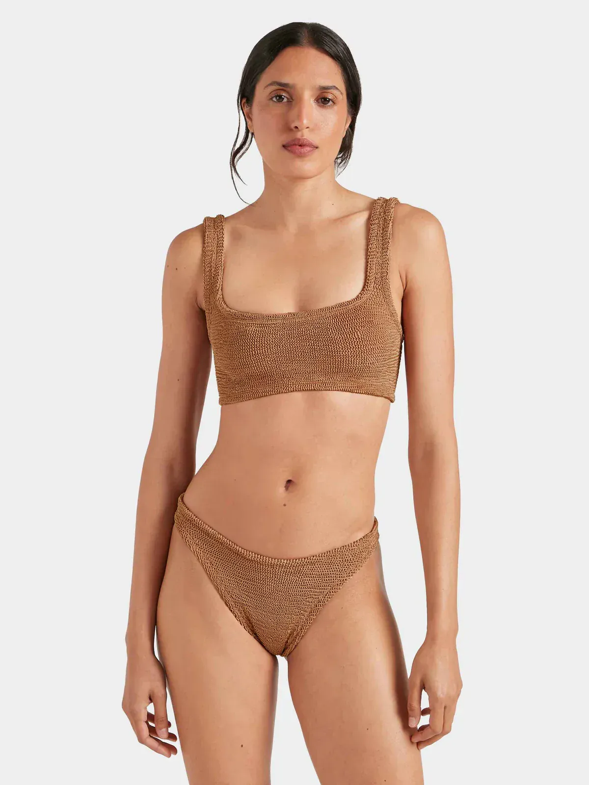 Image of Xandra Bikini Metallic Cocoa