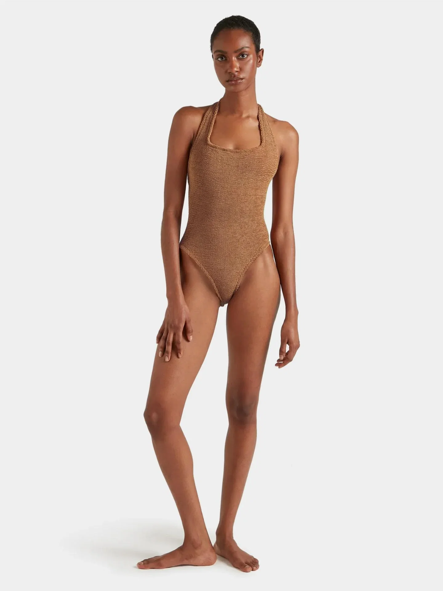 Image of Hunza G Sandy Swim Metallic Cocoa