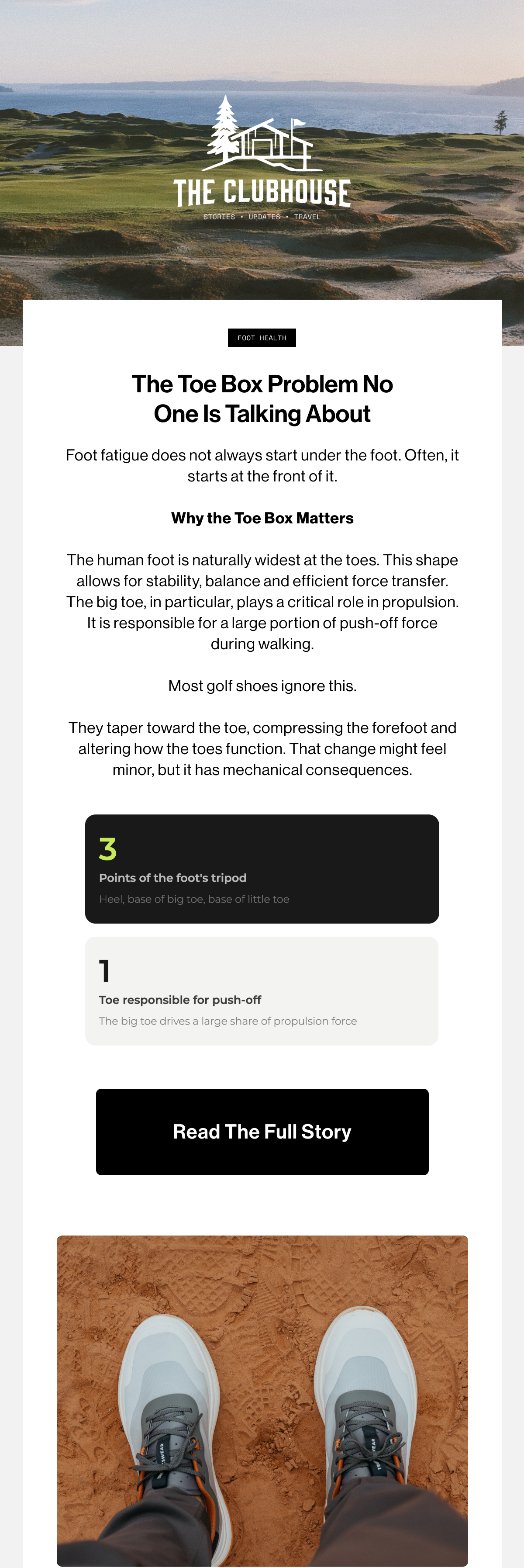 Foot health. The toe box problem no one is talking about. Read the full story.