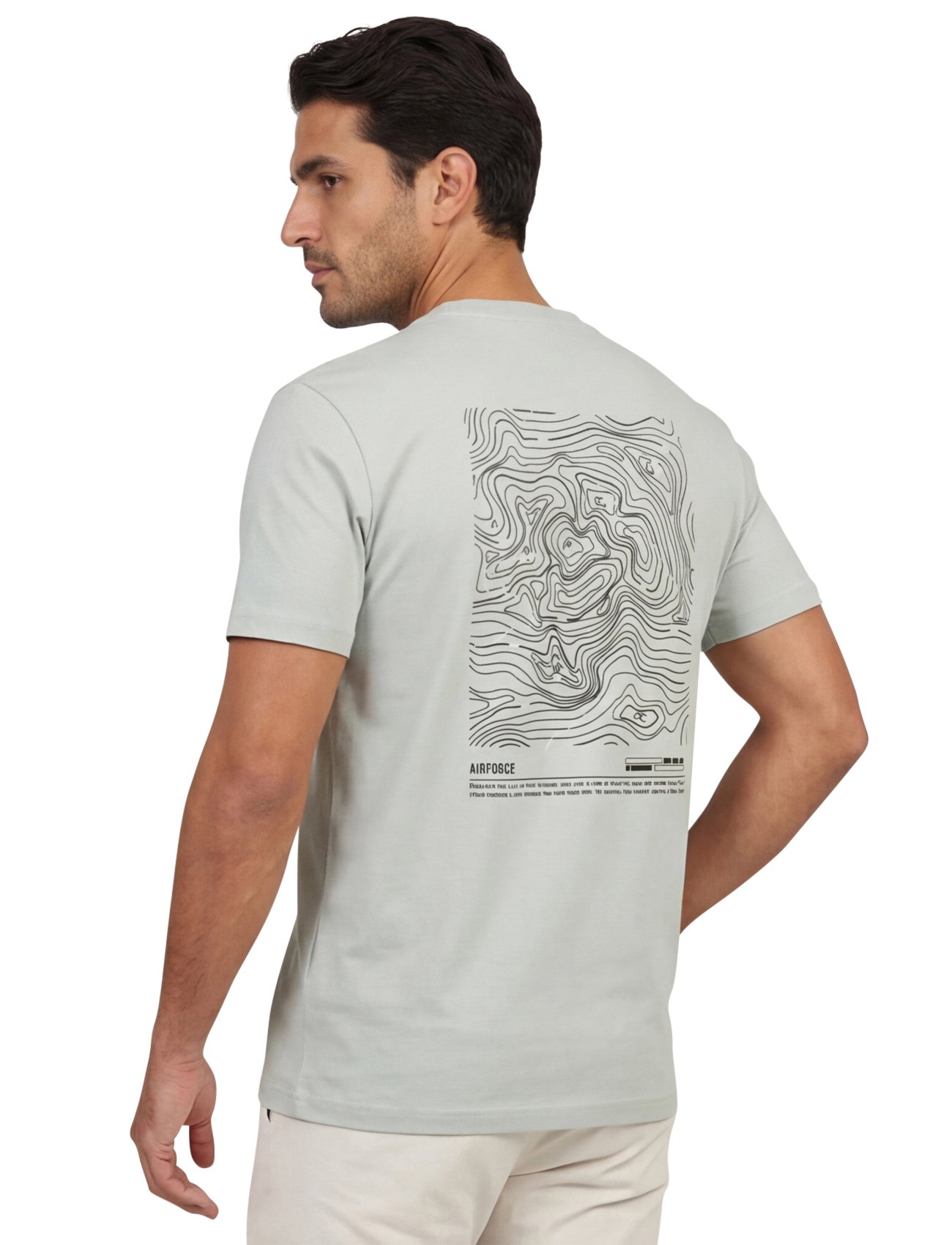 t-shirt Airforce Altitude groen backprint korte mouw
