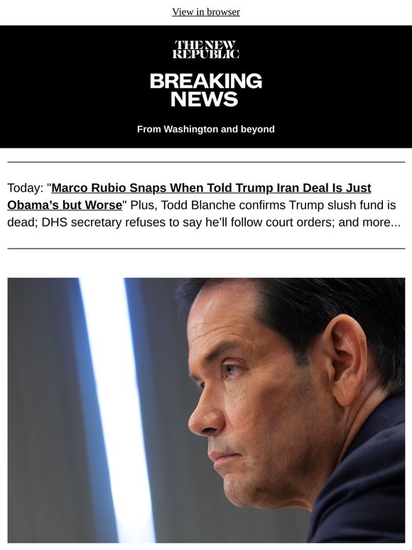 Marco Rubio Snaps When Told Trump Iran Deal Is Just Obama’s but Worse