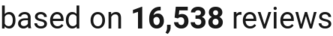 number of reviews