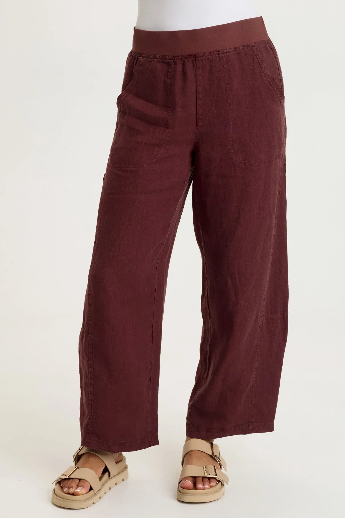 Image of Nao Linen Barrel Crop