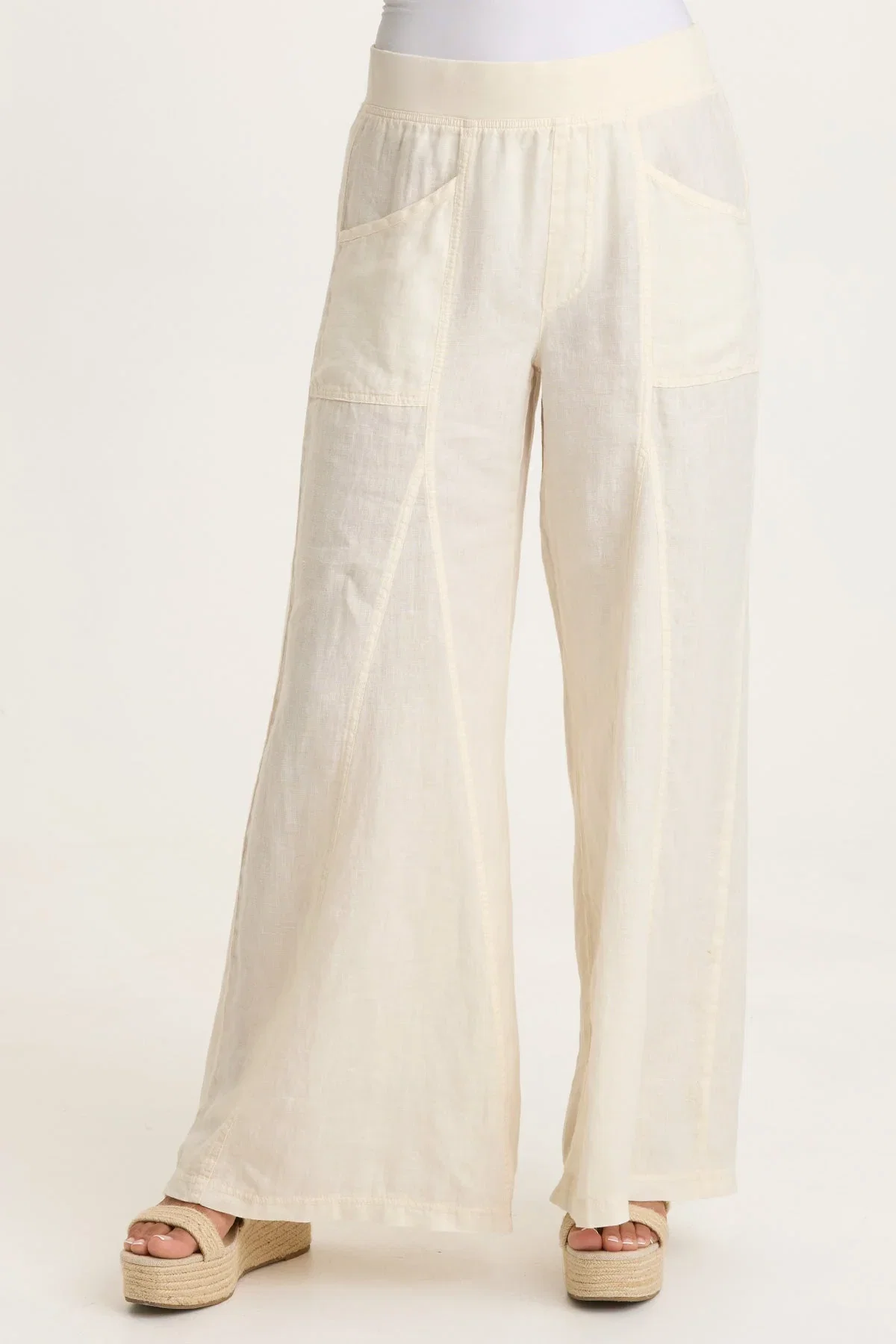 Image of Elaine Linen Wide Leg Pant