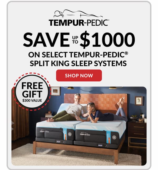 Tempur-Pedic save up to $1000