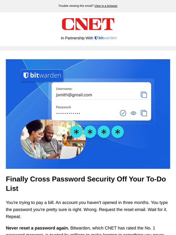 Never Reset a Password Again When You Use Bitwarden