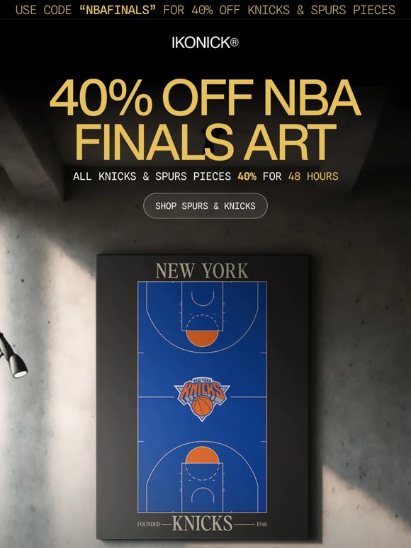 Knicks in the Finals. We made you a deal.