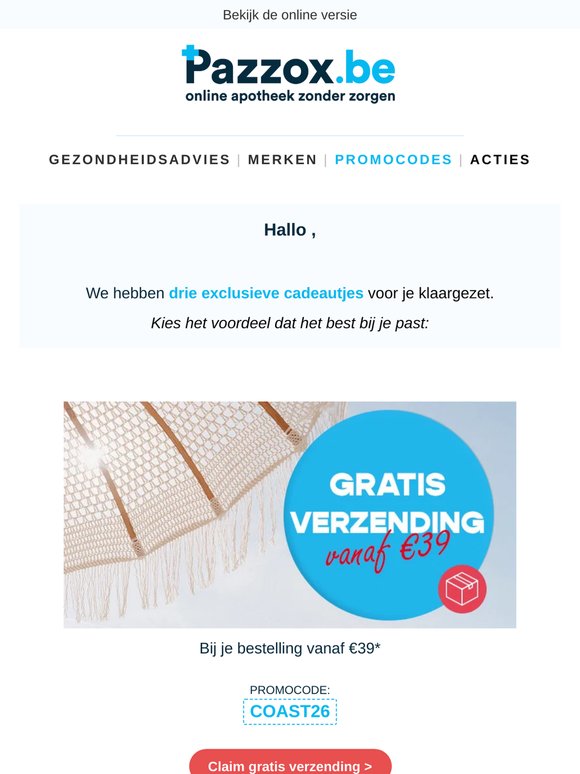 Je nieuwe promocodes staan klaar ✅