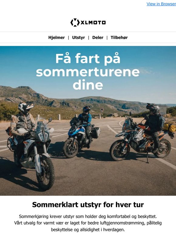 Gjør deg klar for sommerens turer