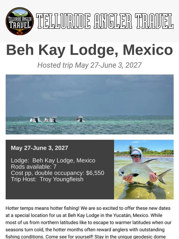Beh Kay Lodge hosted trip May 27-June 3