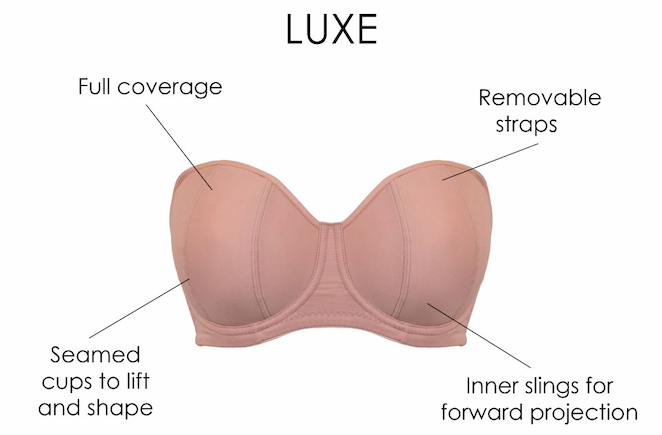 Luxe Strapless Multiway Bra Latte Beige