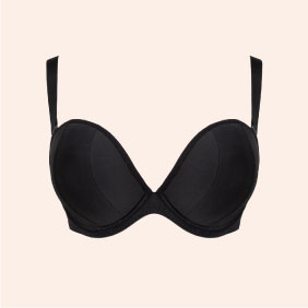 Superhero Multiway Padded Plunge Bra Black