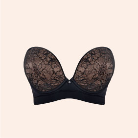 Hey Girls SuperPlunge Strapless Multiway Bra Black/Latte