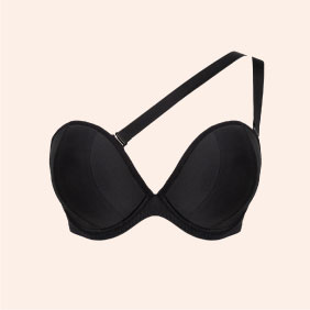 Superhero Multiway Padded Plunge Bra Black