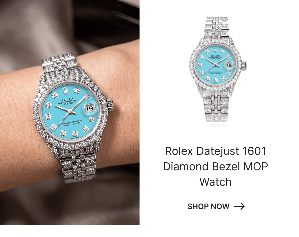 26mm Rolex Datejust 6917 Turquoise Diamond Dial Steel Gold Women's Watch