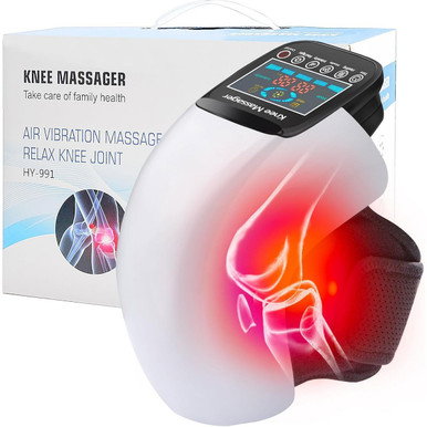 3-in-1 Knee Massager with Adjustable Temp, Vibration and 3D Massage