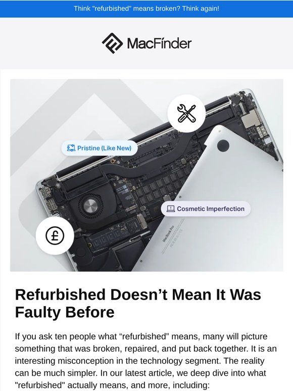 Think "refurbished" means broken? Think again! 🧠