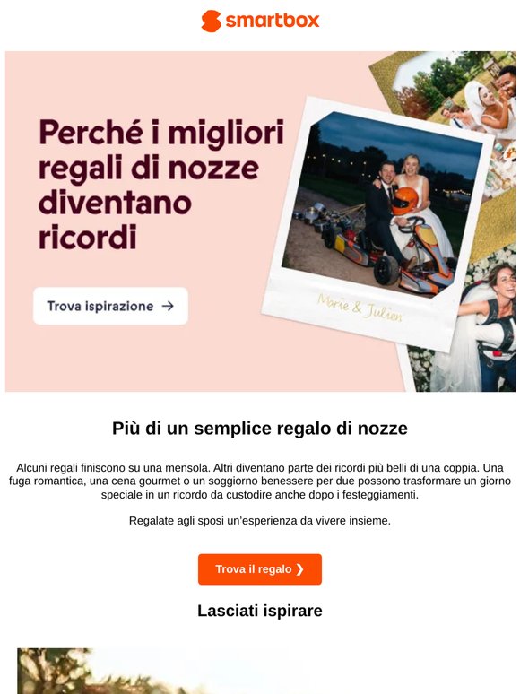 Il regalo di nozze che resterà nel cuore