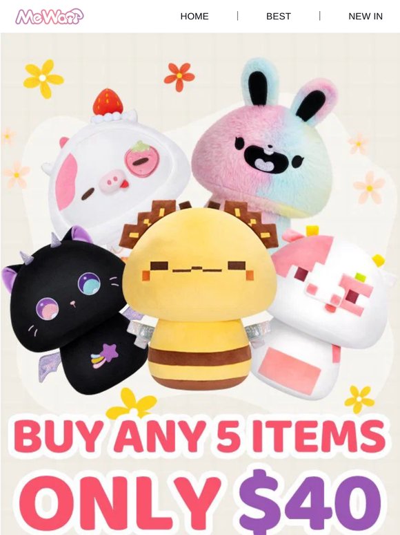 5 Items for only $40💥Mushroom Series