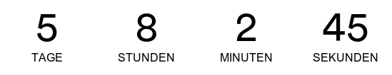 Countdown bis Ende des Summer Sale