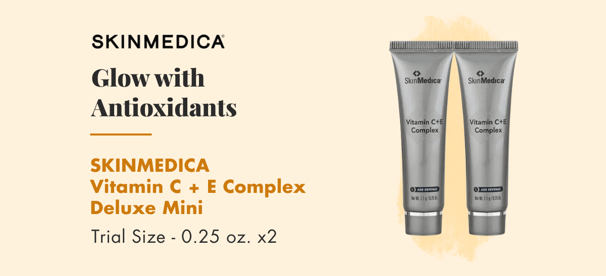 Included: SkinMedica Vitamin C + E Complex Deluxe Mini