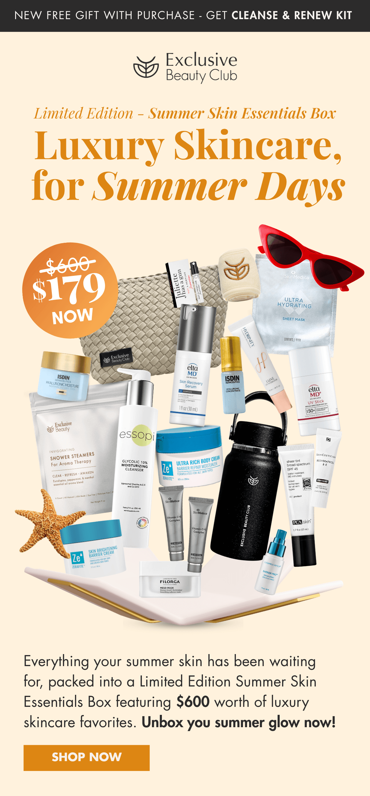 Don't Miss Exclusive Beauty Limited Edition Summer Skin Essentials Box