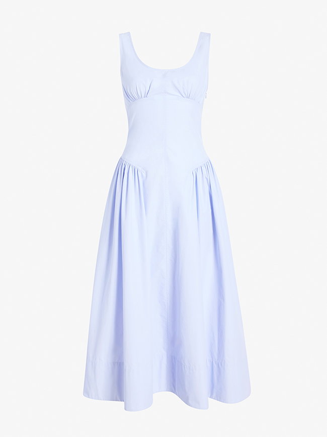 Kendall Dress in Tech Cotton in SKY