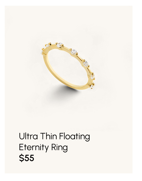 Ultra Thin Floating Eternity Ring