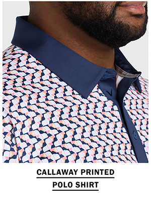 CALLAWAY PRINTED POLO SHIRT