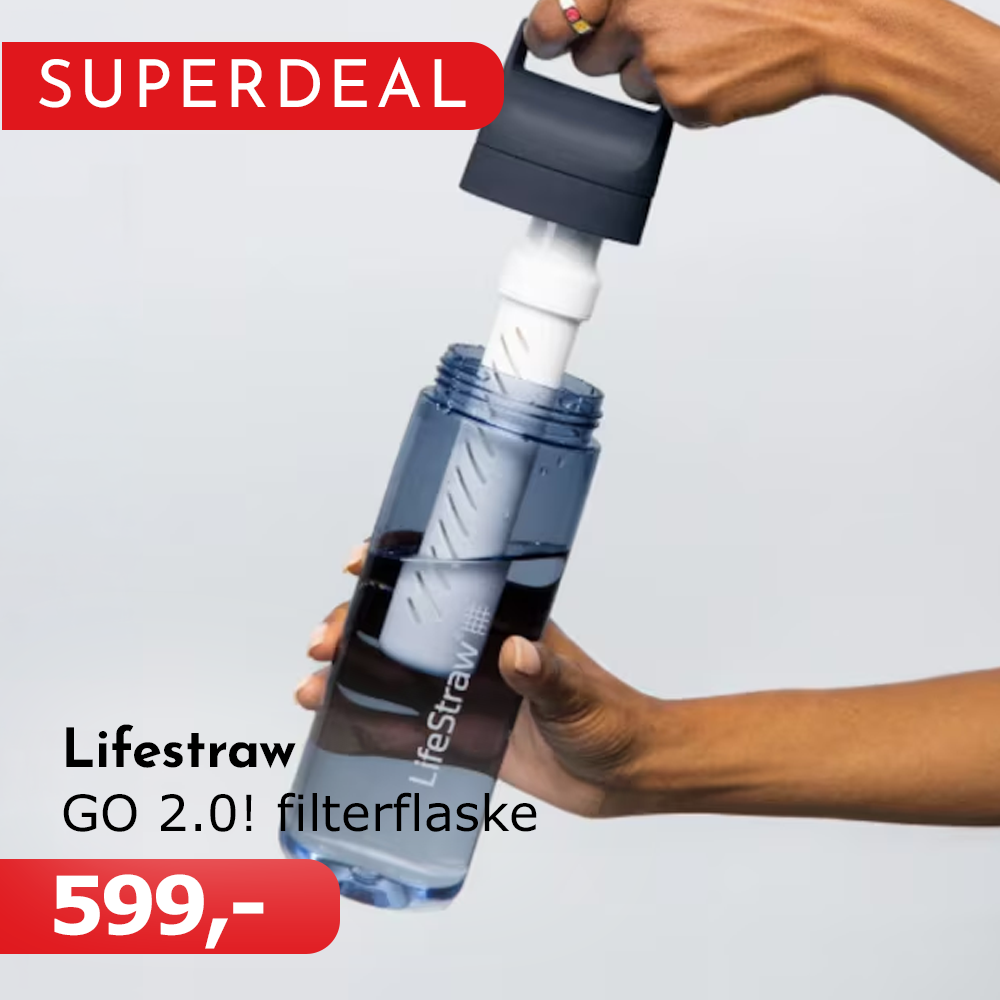 Lifestraw GO 2.0 flaske - Filtrerer bort skadelige stoffer og bakterier!